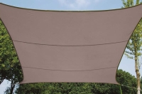 Żagiel przeciwsłoneczny zacieniacz ogrodowy kwadratowy 3.6 x 3.6m - kolor szary brąz
