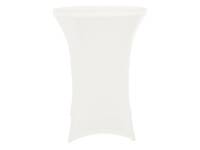 Streczowy obrus pokrowiec do stołu koktajlowego 80 x 110cm - kolor biały