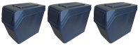 Pojemniki do segregacji śmieci - zestaw SORTIBOX 3 x 20l - kolor czarny