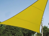 Żagiel przeciwsłoneczny zacieniacz ogrodowy trójkątny 5 x 5 x 5m - kolor limonka