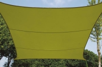 Żagiel przeciwsłoneczny zacieniacz ogrodowy kwadratowy 3.6 x 3.6m - kolor limonka 