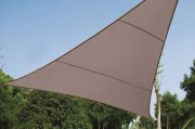 Żagiel przeciwsłoneczny zacieniacz ogrodowy trójkątny 3.6 x 3.6 x 3.6m - kolor szary brąz