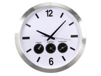 Zegar ścienny z trzema strefami czasowymi Ø 45,5 cm sterowany radiowo