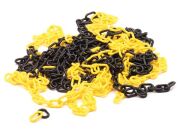 Łańcuch zabezpieczajacy żółto-czarny 25m